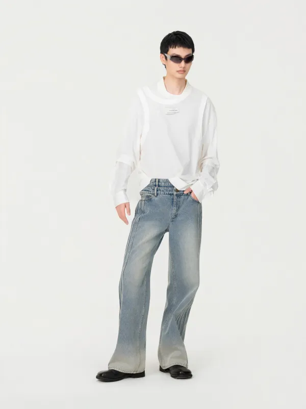 2 IN 1 LONG SLEEVE TEE made by Feng Chen Wang