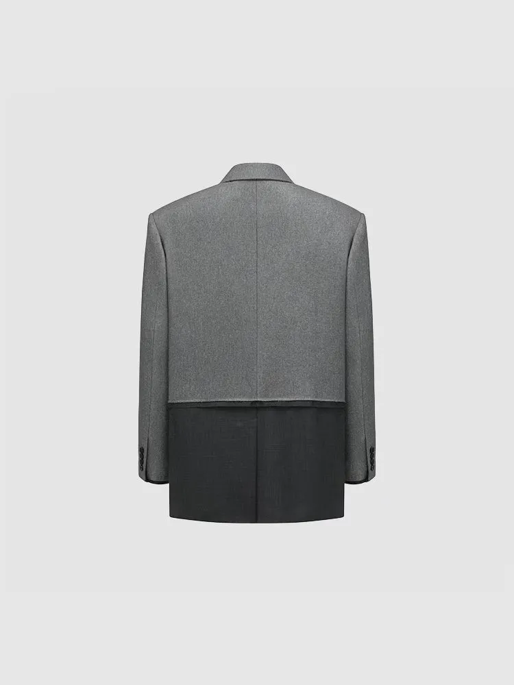 DECONSTRUCTED 2 IN 1 BLAZER sold by Feng Chen Wang product image thumbnail 2