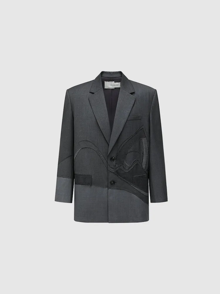 PATCHED CREATURE LANDSCAPE BLAZER sold by Feng Chen Wang