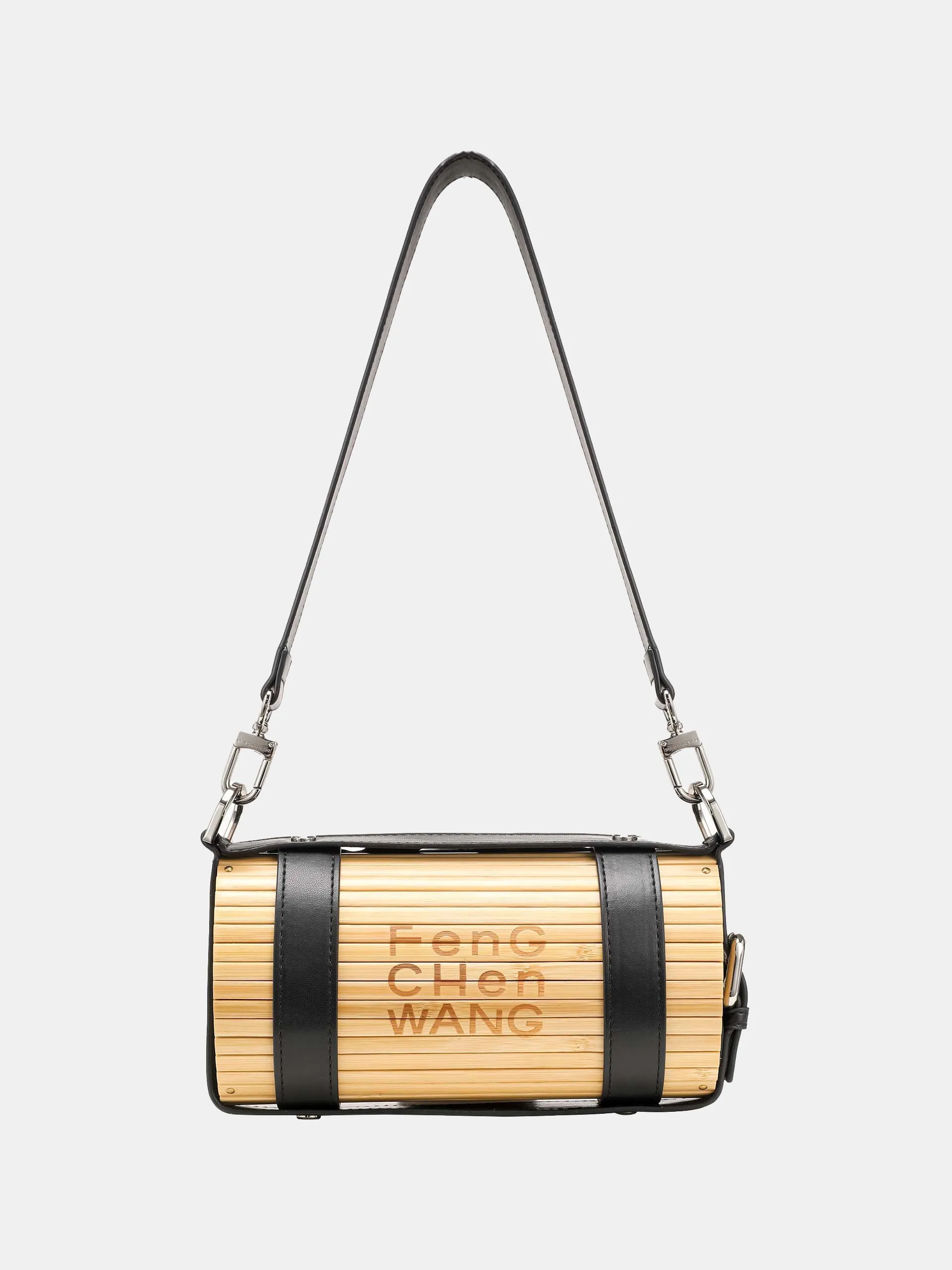BLACK LOGO STRAP BAMBOO BAG sold by Feng Chen Wang product image thumbnail 2