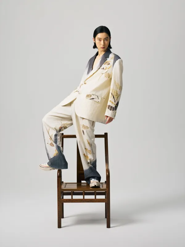 NATURAL PLANT DYE BLAZER made by Feng Chen Wang