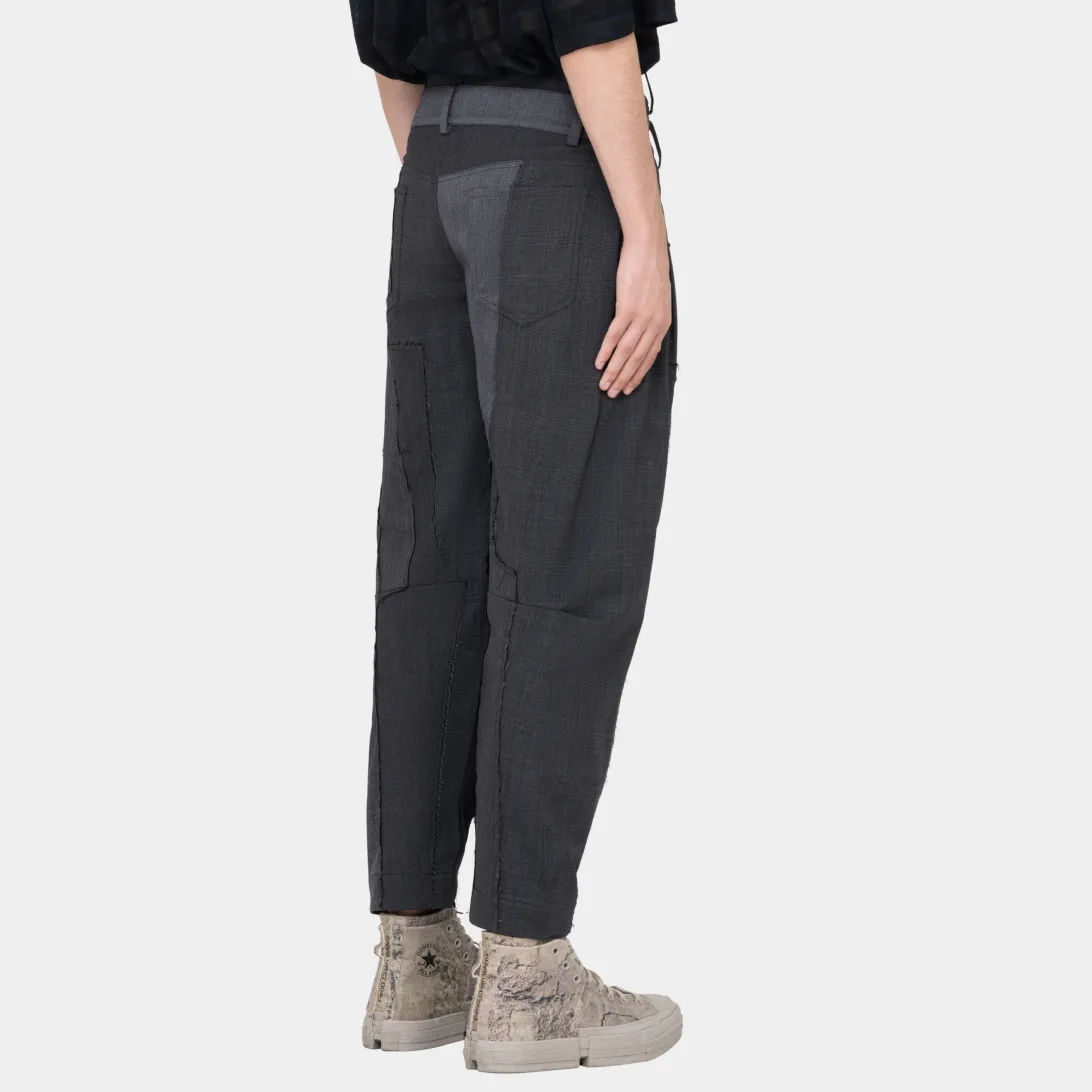 WOOL FABRIC PATCHWORK PANTS sold by Feng Chen Wang product image thumbnail 3