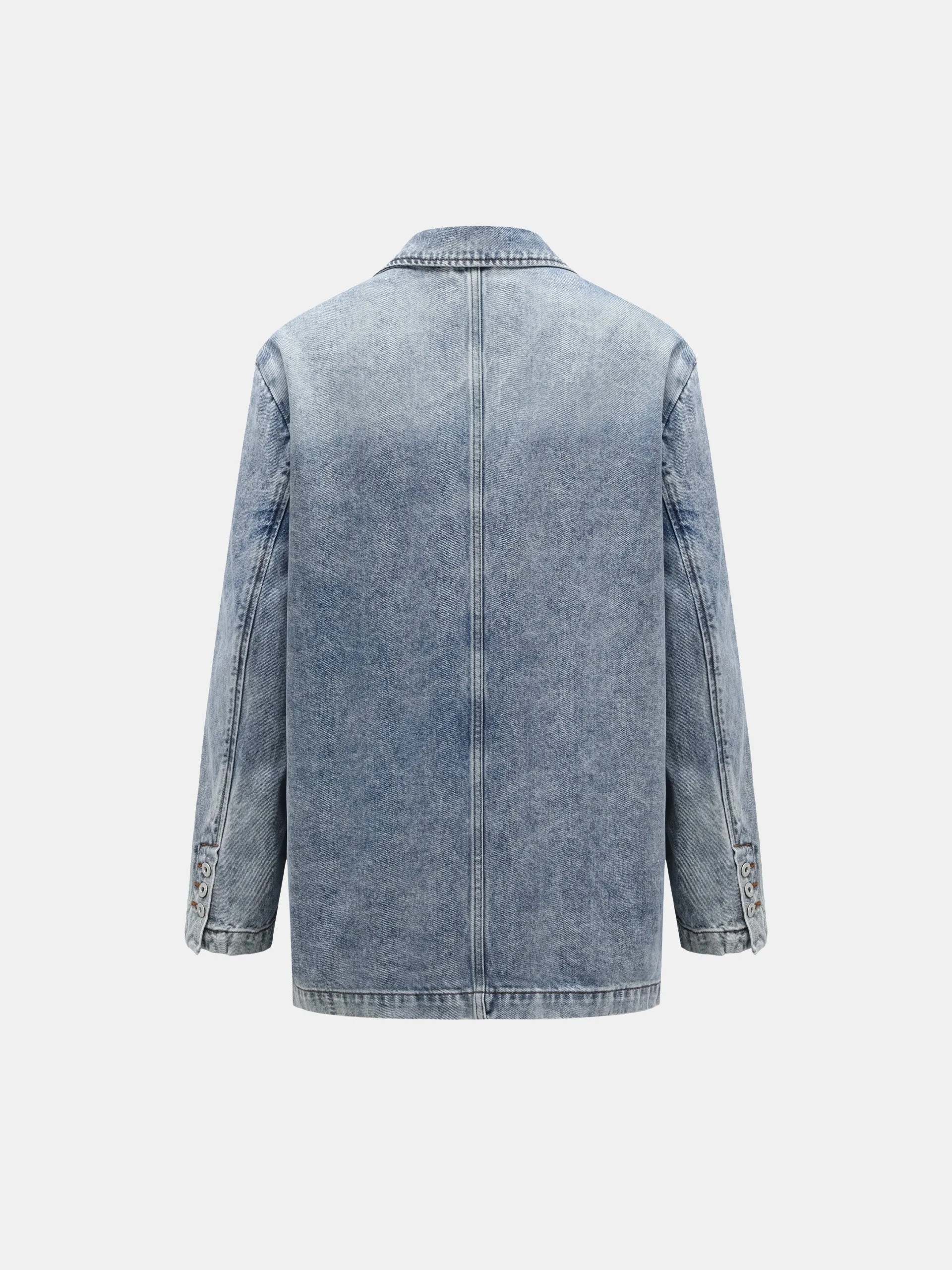 INSIDE OUT PATCHED DENIM JACKET sold by Feng Chen Wang product image thumbnail 3