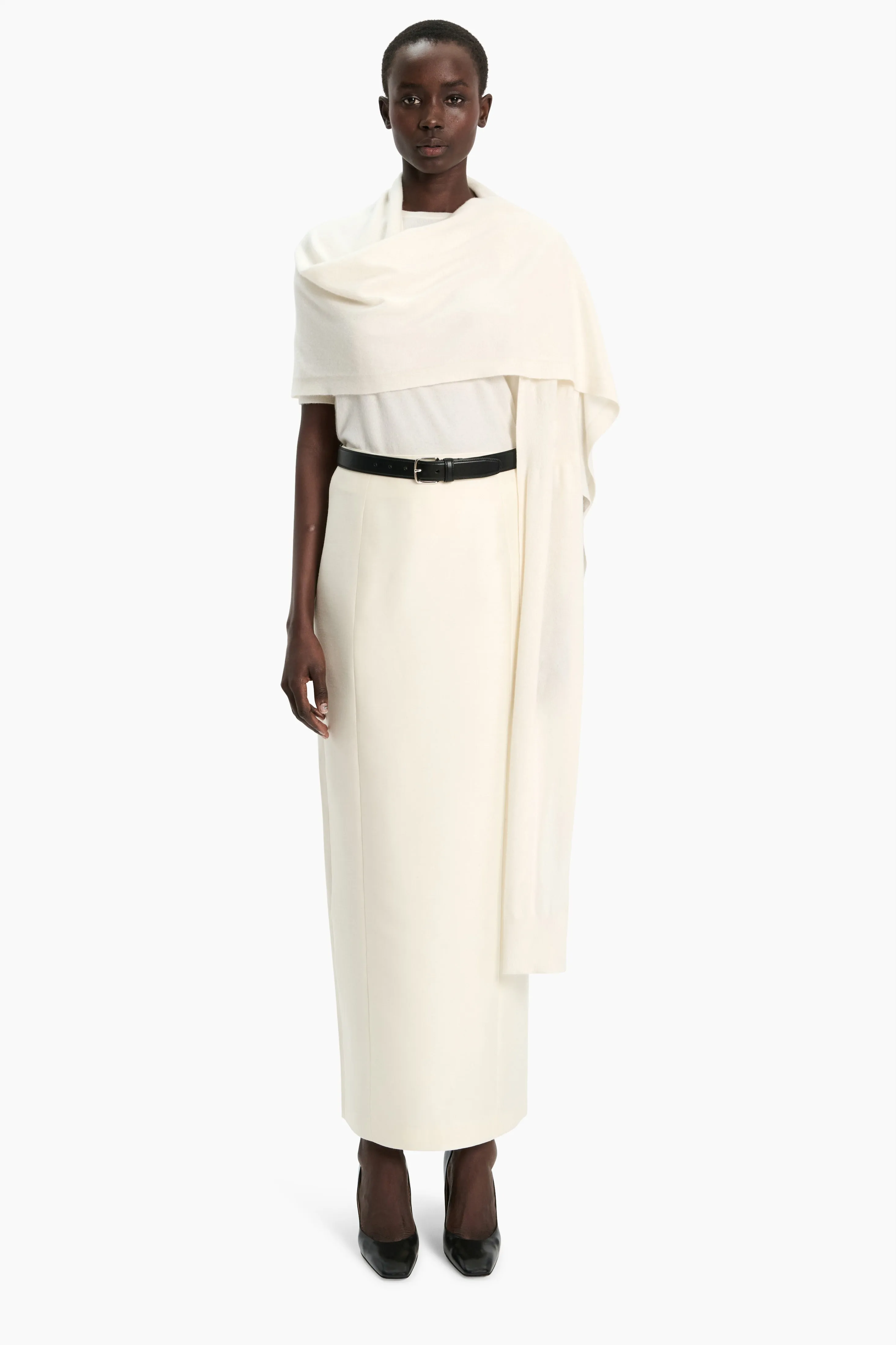 Alfy Scarf - Ivory sold by arch4