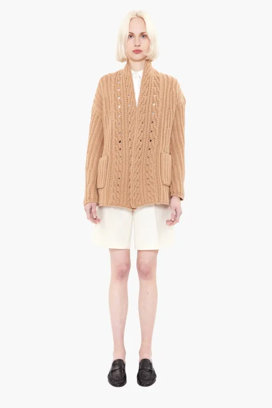 Nottingham Cardigan - Sahara Brown made by arch4