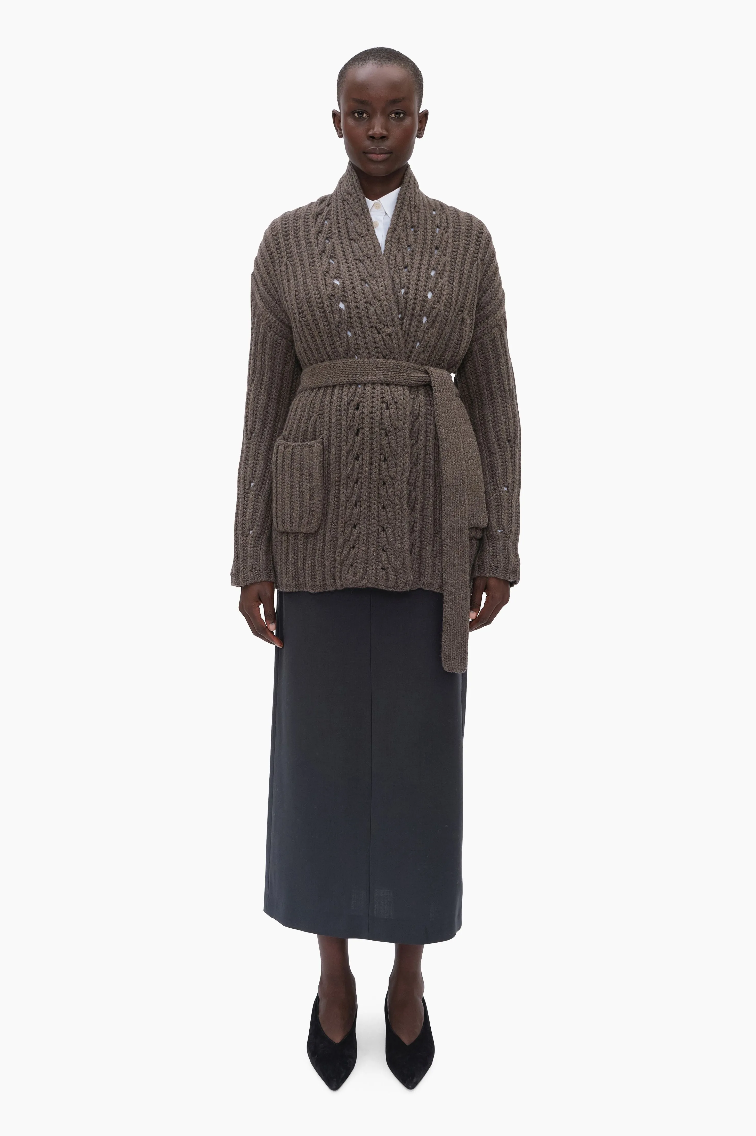Nottingham Cardigan - Mushroom sold by arch4