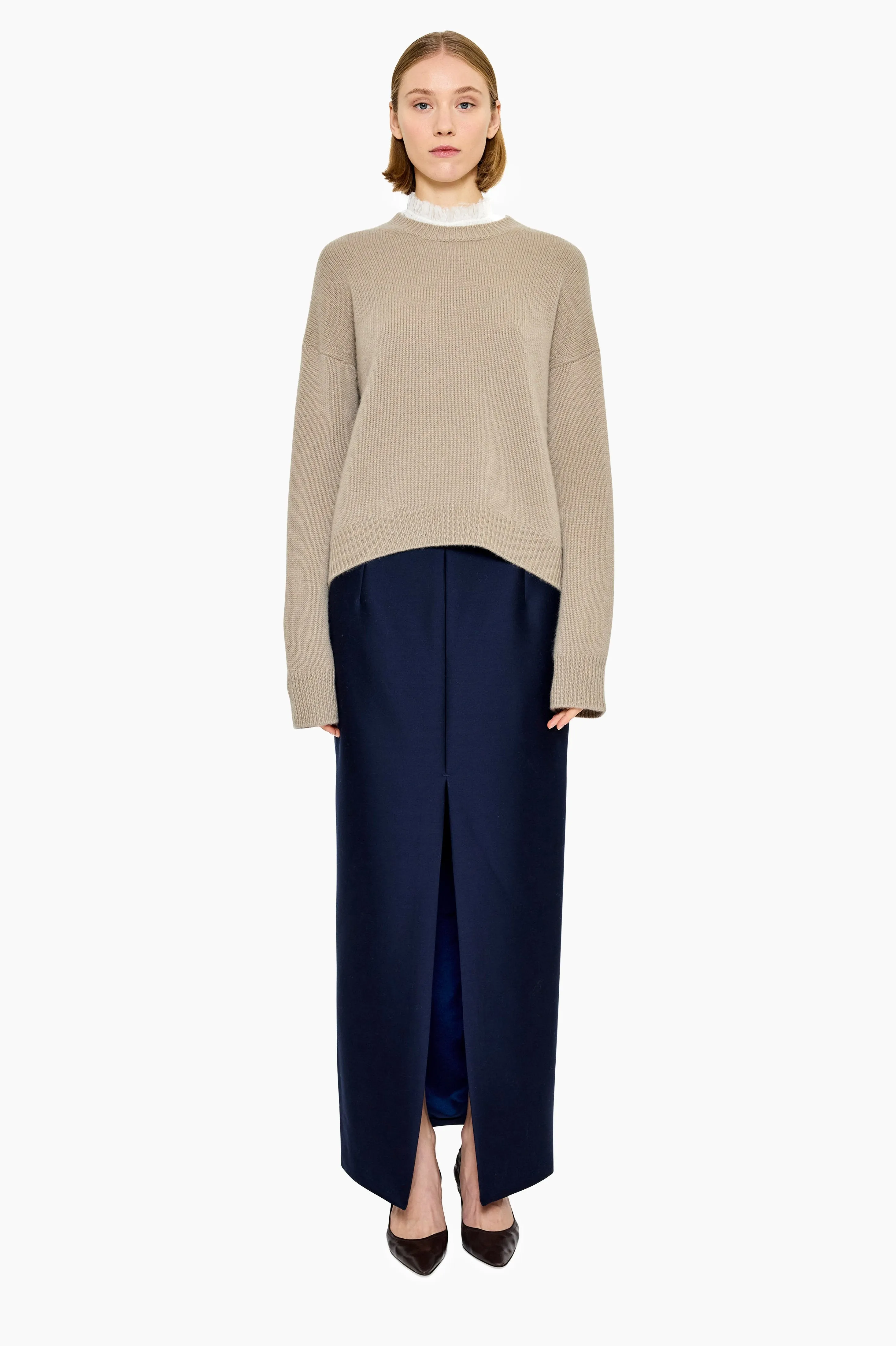 The Ivy Sweater Sample - Ash Taupe sold by arch4