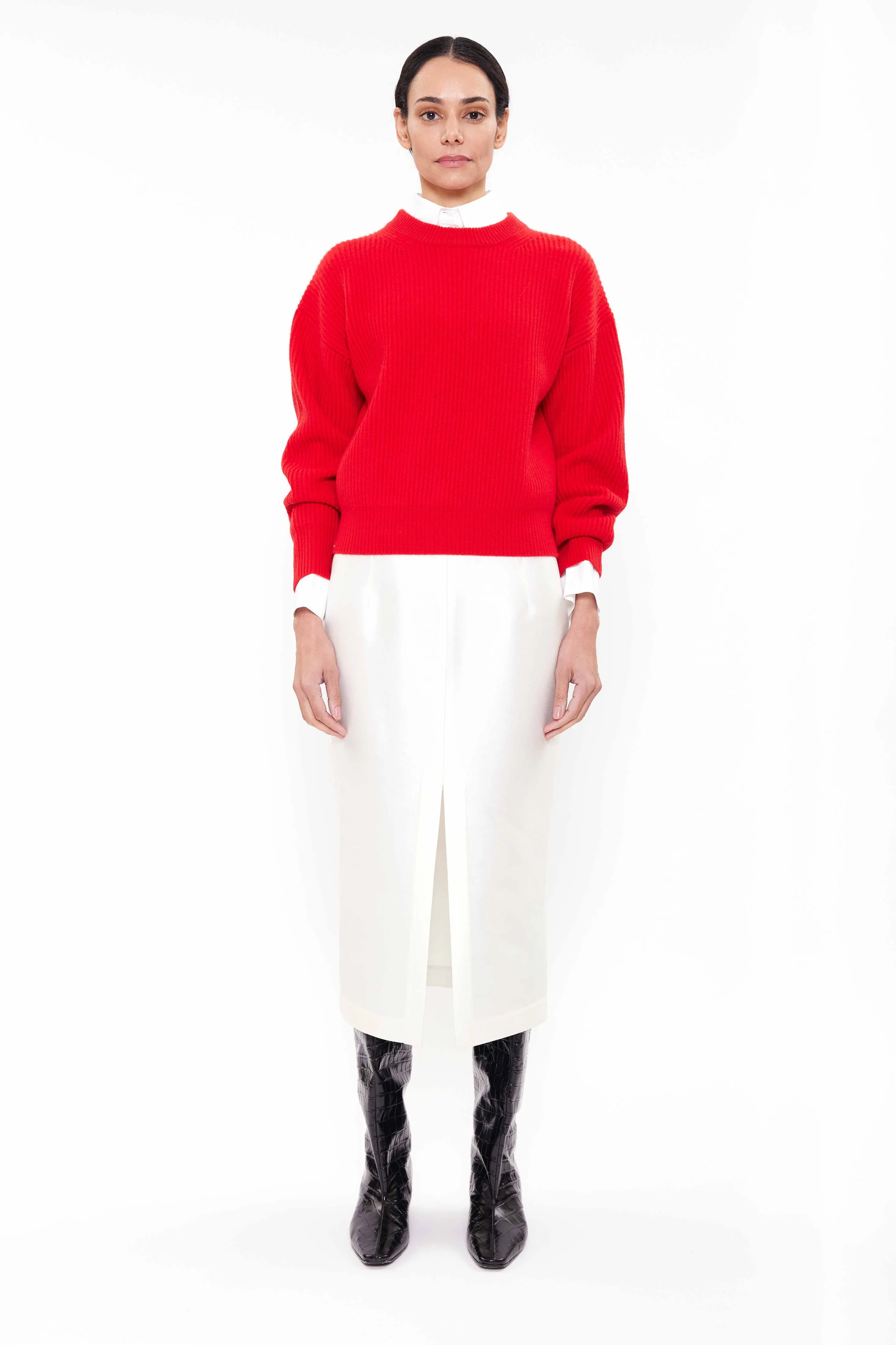 Cornwall Sweater Sample - Postbox Red sold by arch4