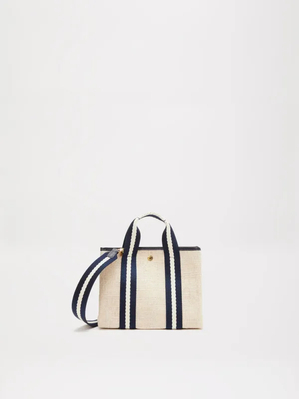 Traversée S - Summer Tweed Rope Navy made by Rue de Verneuil