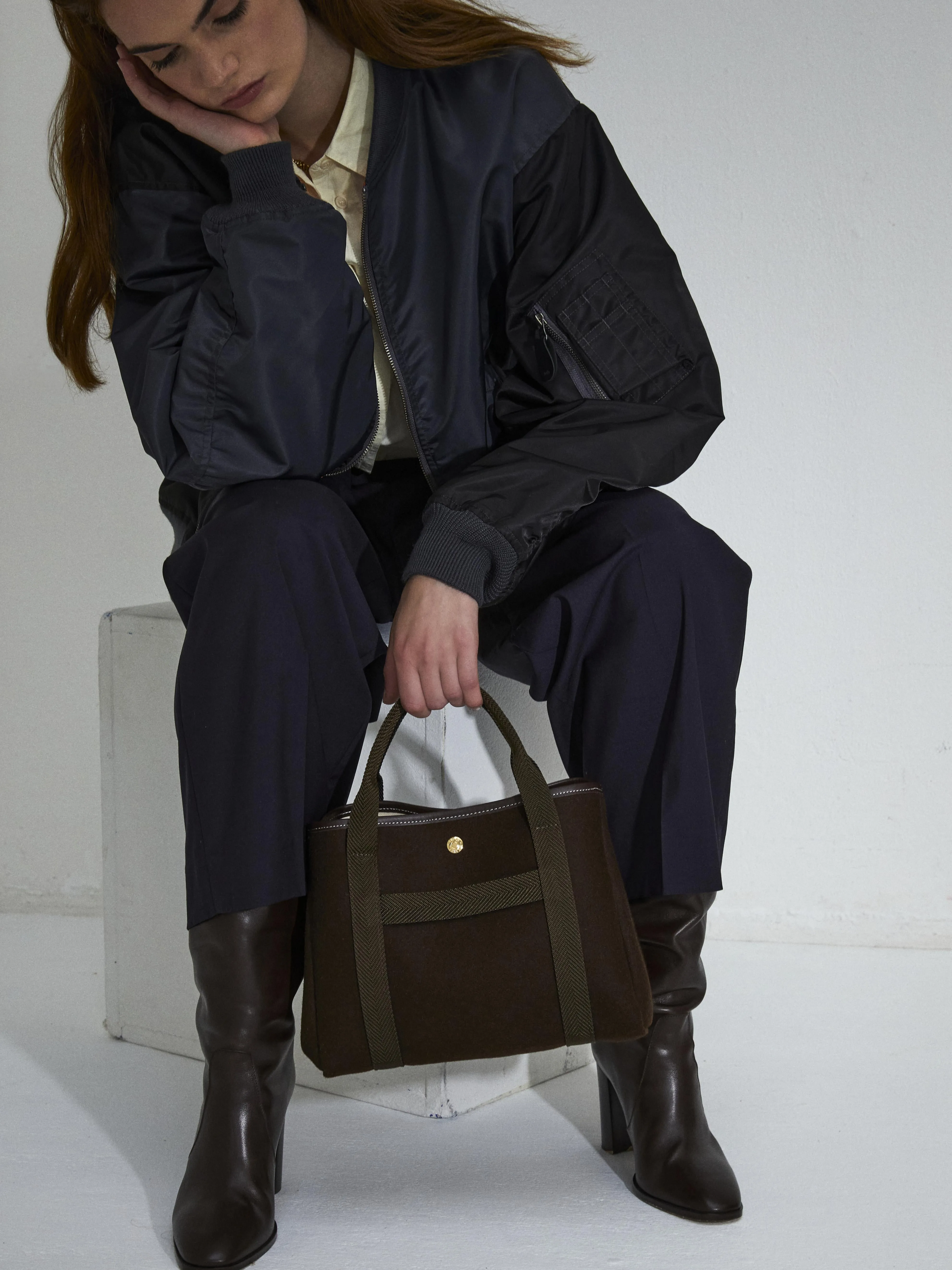 Traversée S - Whip Chocolate Flannel sold by Rue de Verneuil product image thumbnail 5