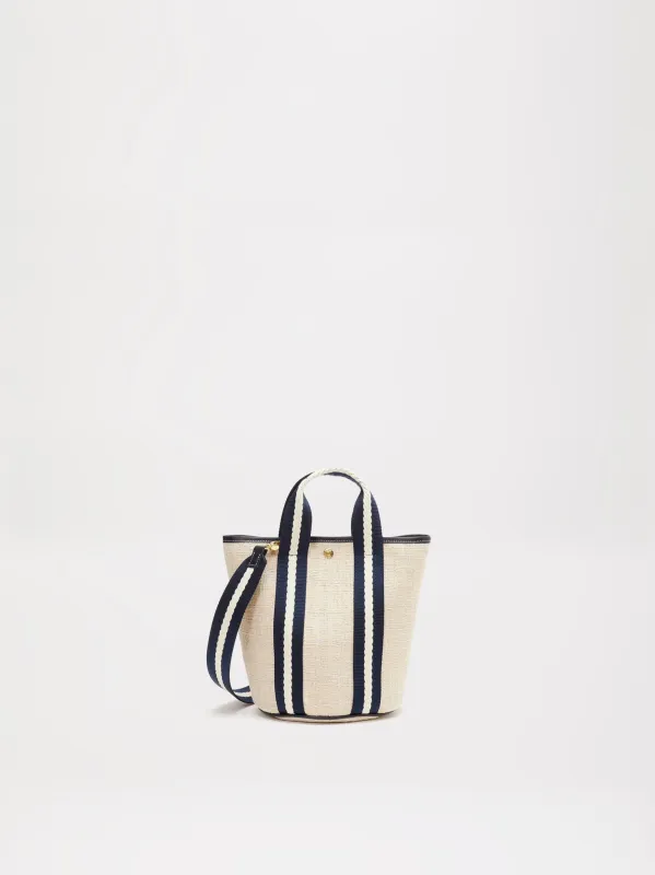 Cruise Bucket S - Summer Tweed Rope Navy made by Rue de Verneuil