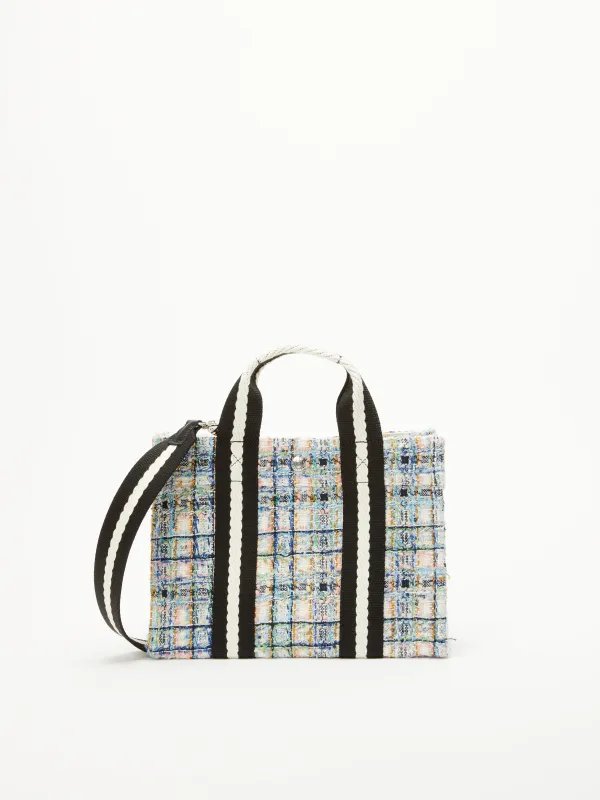 Tote S - Light tweed blue made by Rue de Verneuil