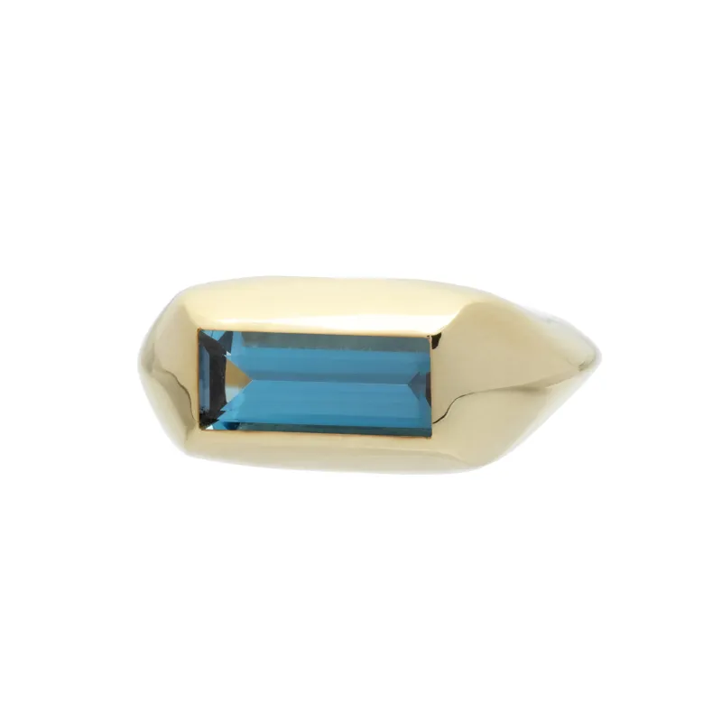 SPACE BAGUETTE TOPAZ RING made by Aliita