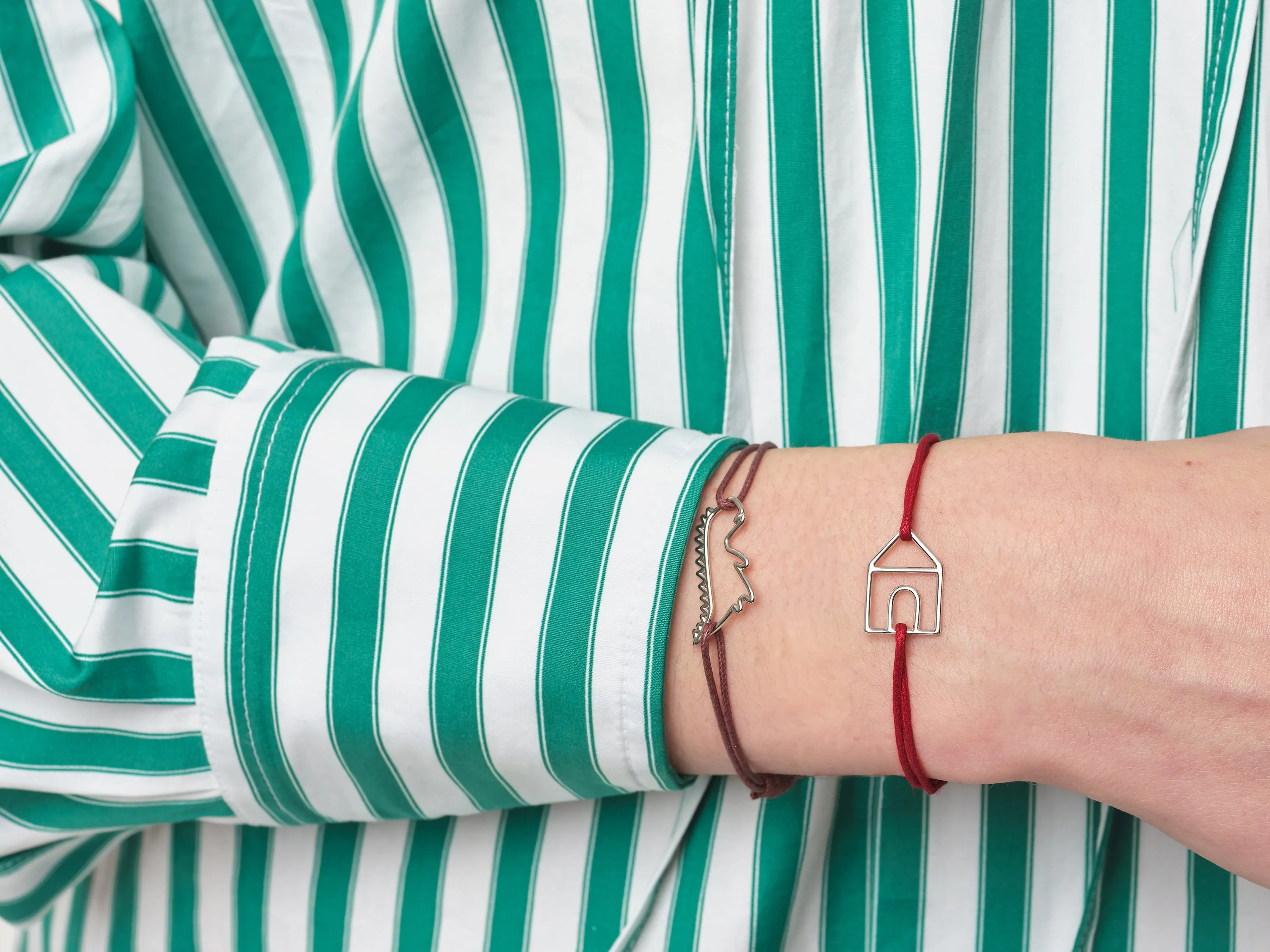 DINO SILVER CORD BRACELET sold by Aliita product image thumbnail 2