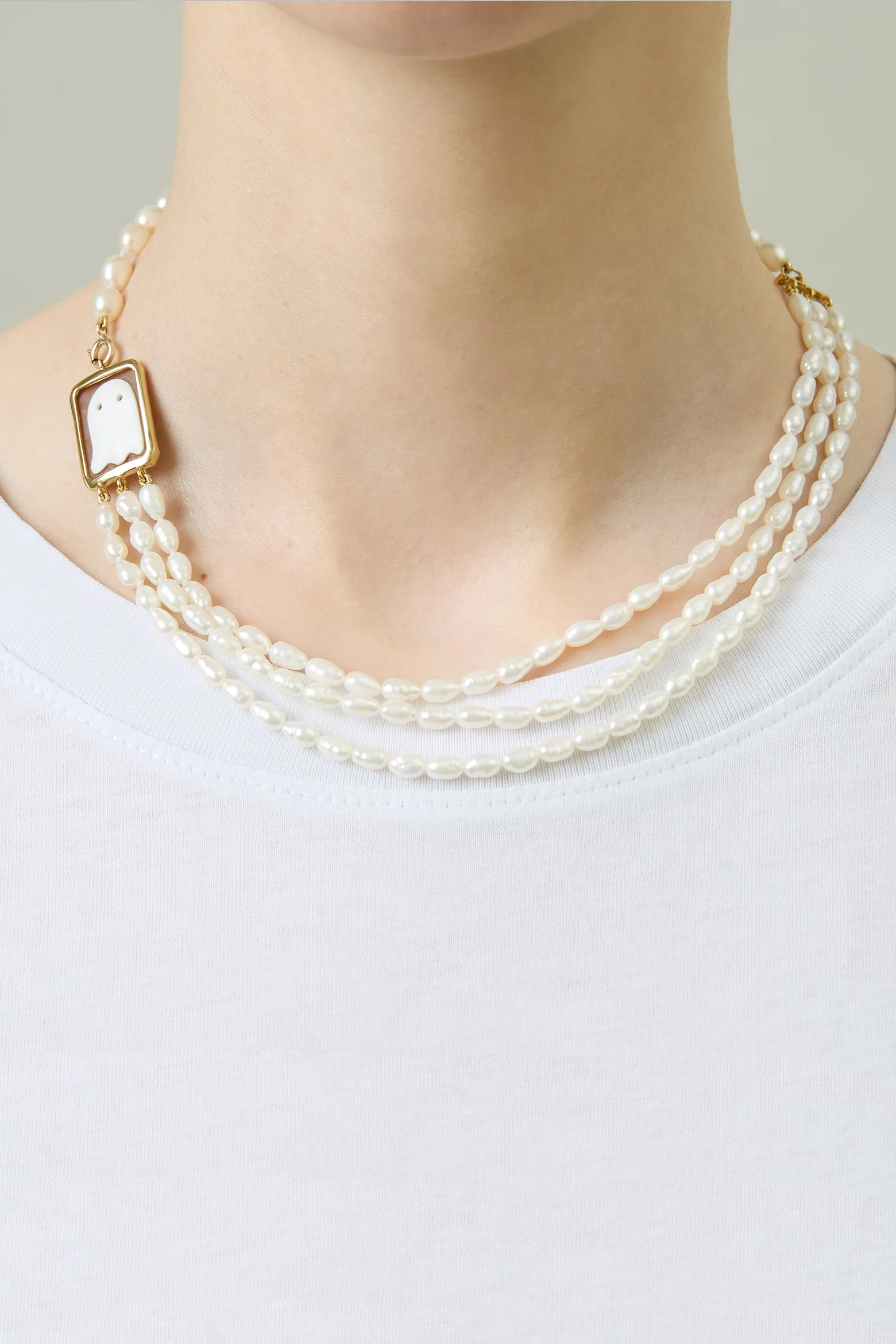 CAMEO FANTASMA MULTIPERLA NECKLACE sold by Aliita product image thumbnail 2