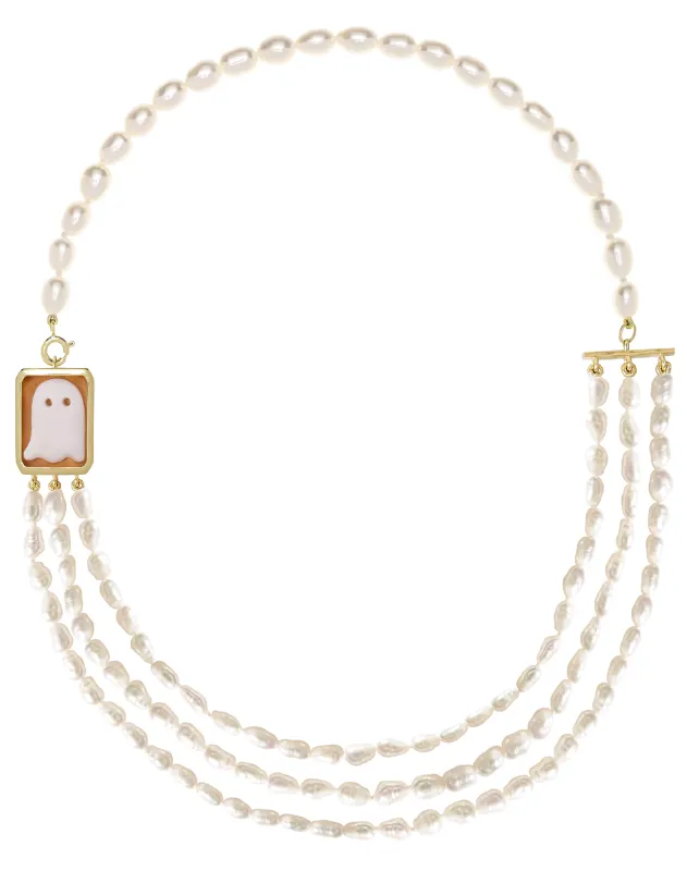 CAMEO FANTASMA MULTIPERLA NECKLACE made by Aliita
