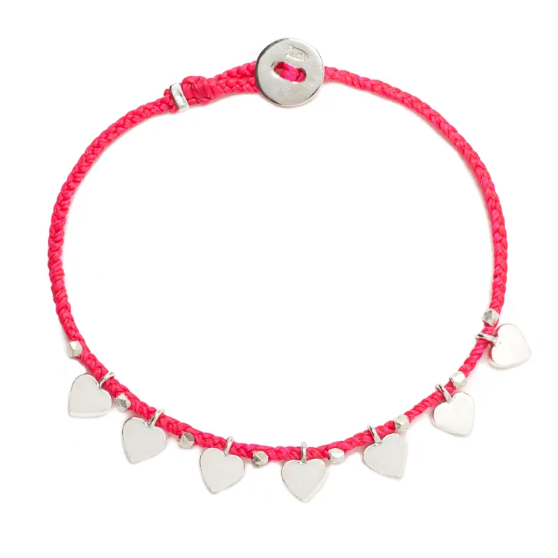 Everyday Love Bracelet in Fuchsia made by Scosha