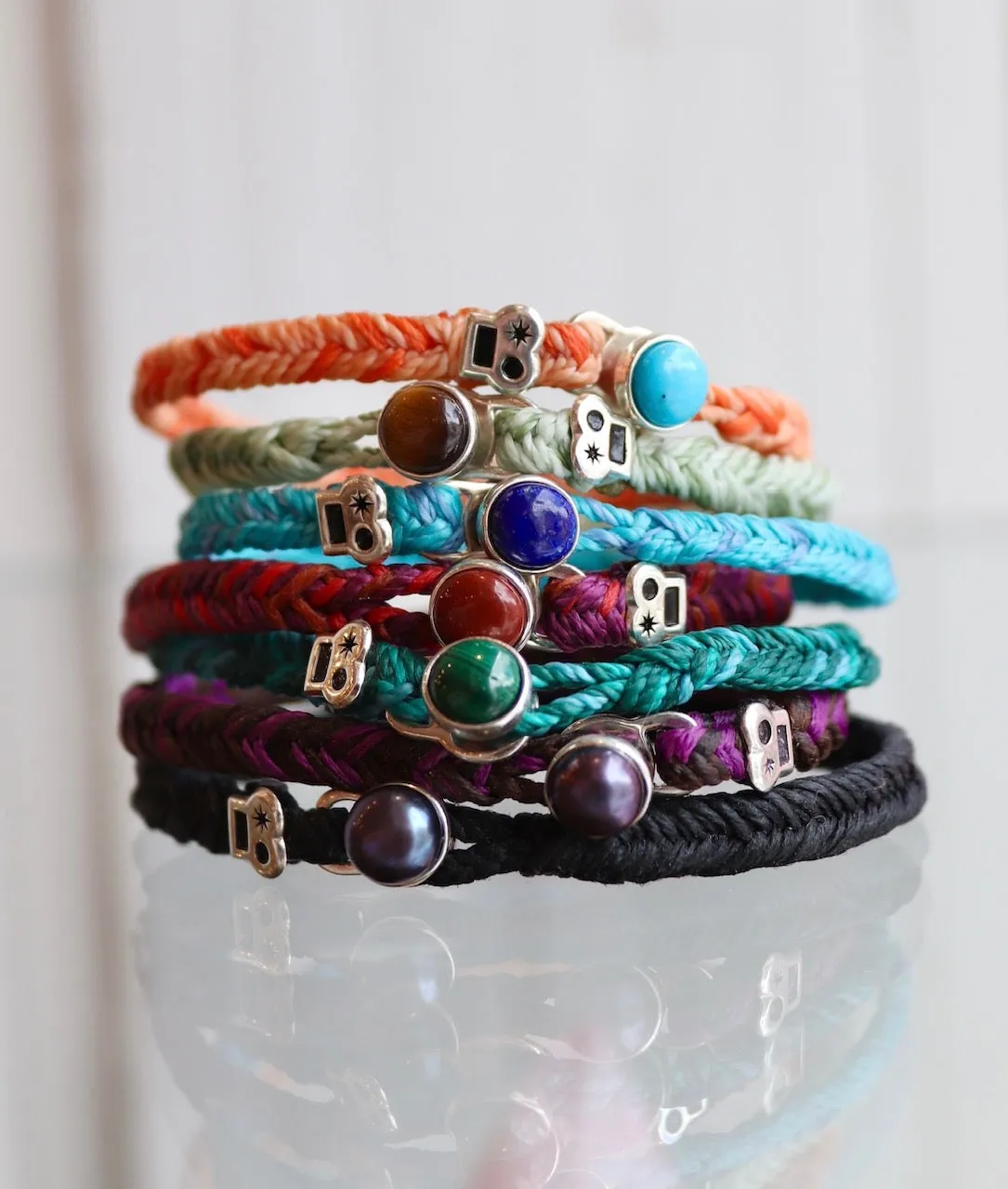 Max Icon Fishtail Button Bracelet in Turquoise Fleck sold by Scosha product image thumbnail 3