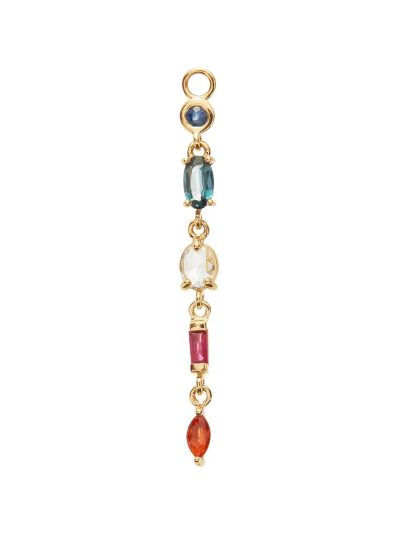 The Rokia Blue Chain Drop Charm made by Scosha