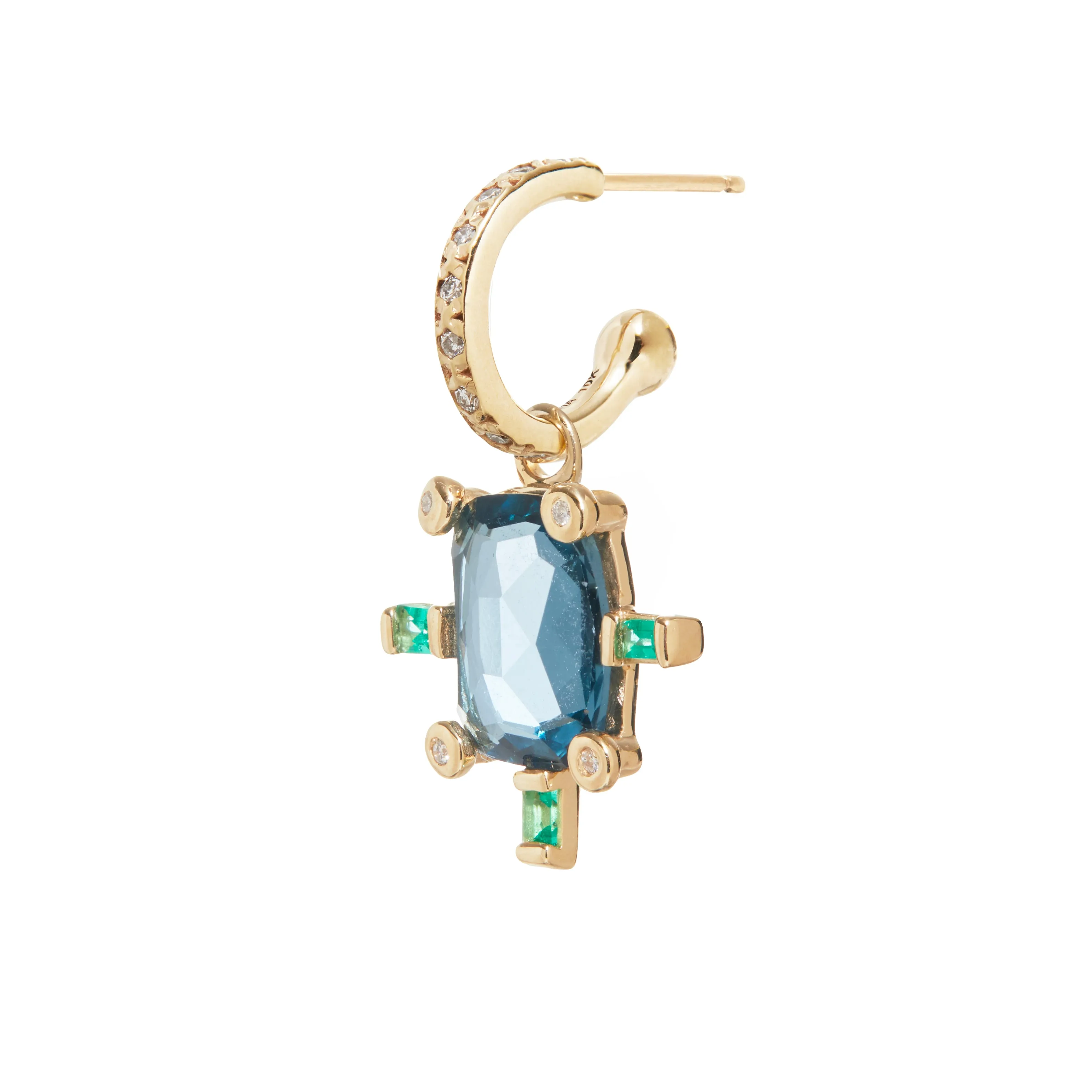 Juno Earring with Blue Topaz sold by Scosha product image thumbnail 3
