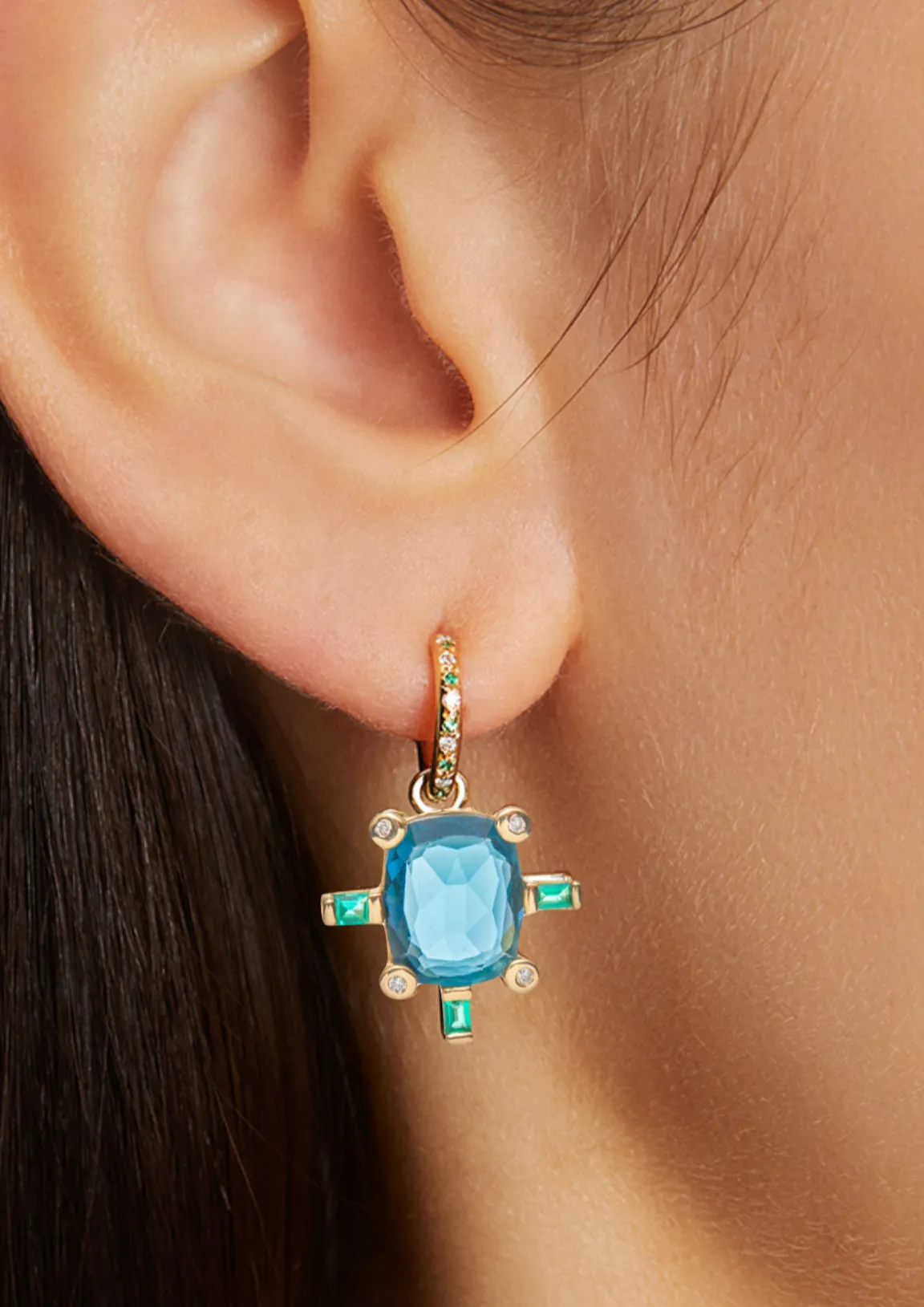 Juno Earring with Blue Topaz sold by Scosha product image thumbnail 2
