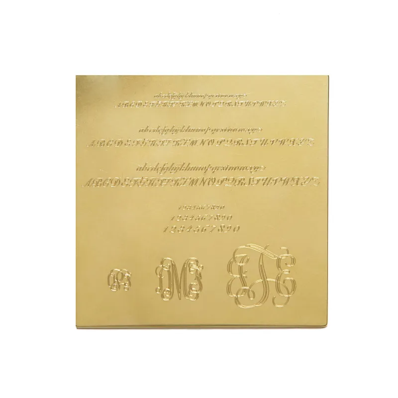 Monogram Engraving in Script made by Scosha