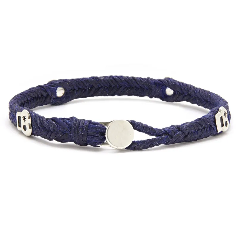 Max Fishtail Bracelet in Indigo made by Scosha
