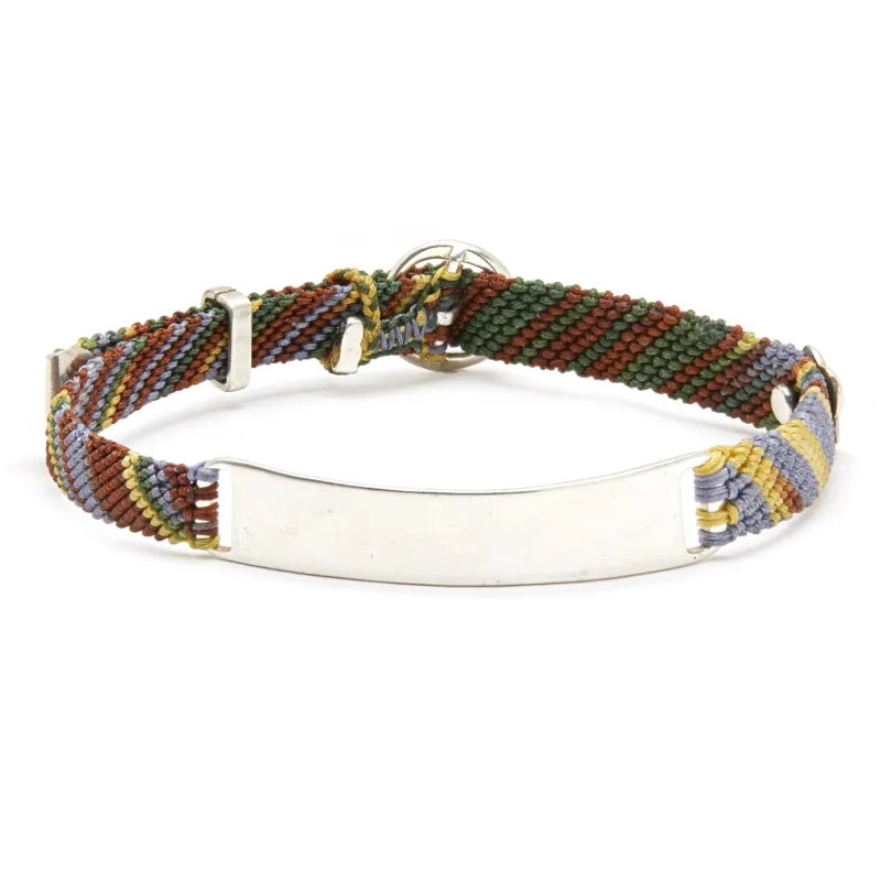 Slim ID Belt Bracelet in Vintage Flyline made by Scosha