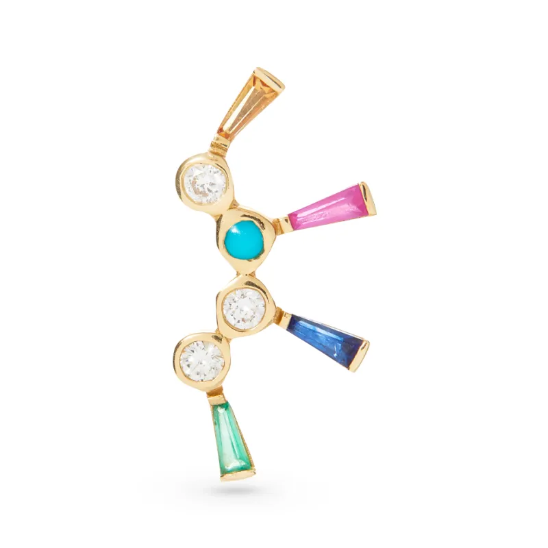The Rainbow Burst Stud made by Scosha
