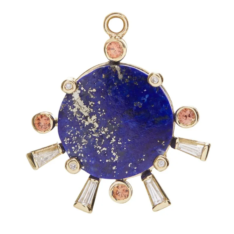 Sunset Charm with Lapis made by Scosha
