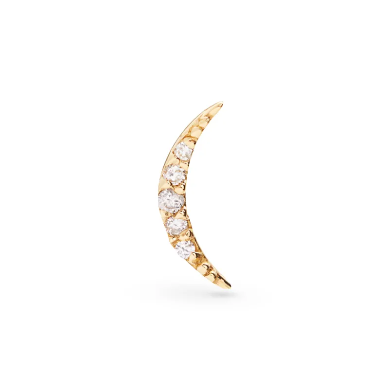 The Diamond Crescent Stud made by Scosha