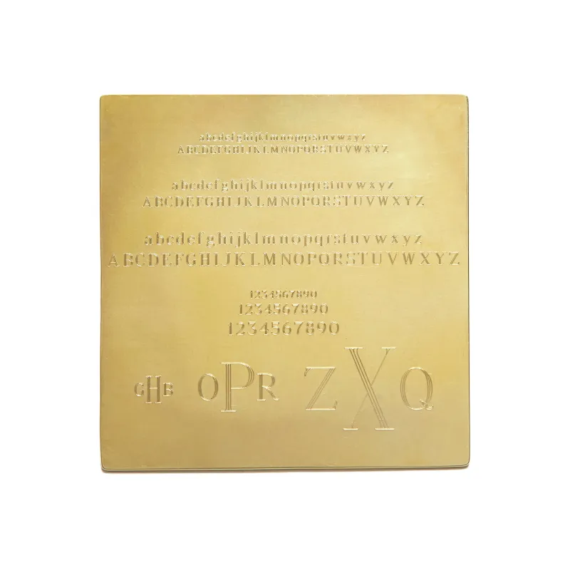 Engraving in Block Lettering made by Scosha