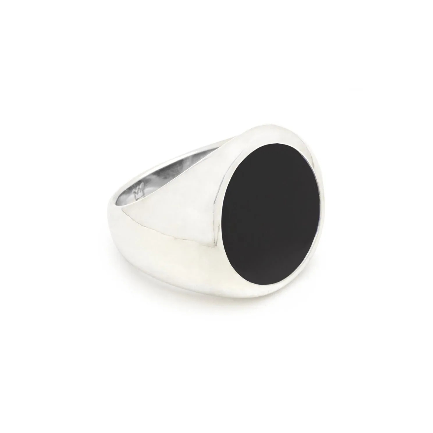 The Onyx Tablet Ring in Silver sold by Scosha product image thumbnail 4