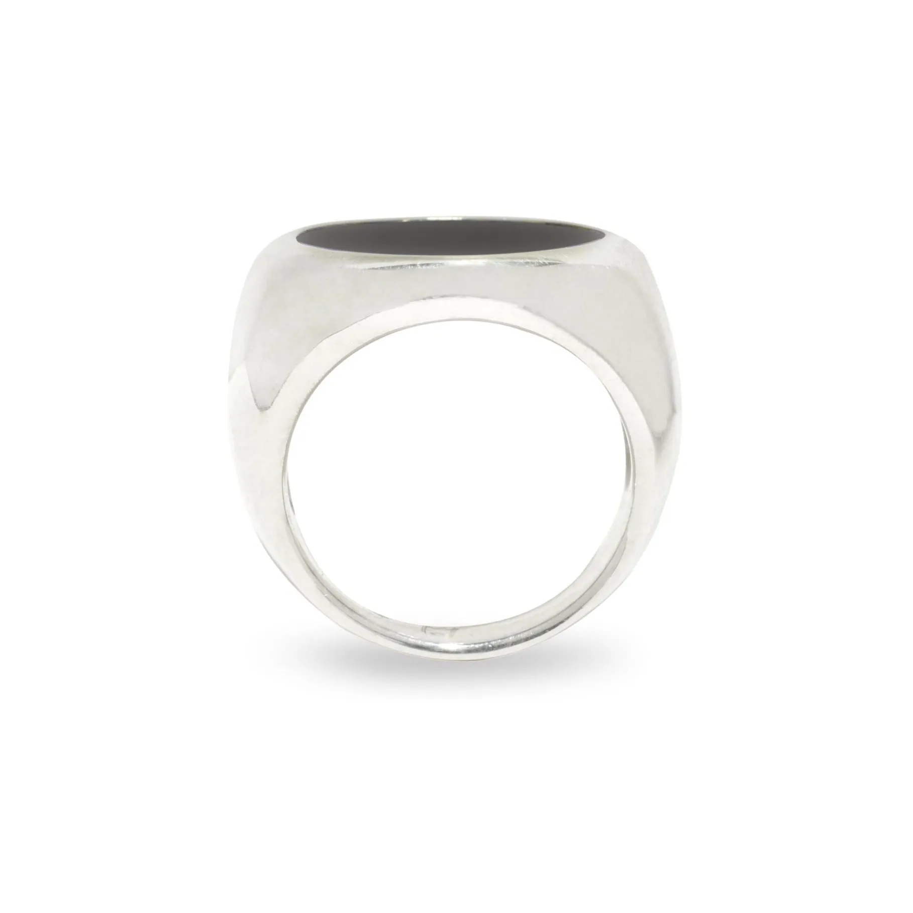 The Onyx Tablet Ring in Silver sold by Scosha product image thumbnail 3