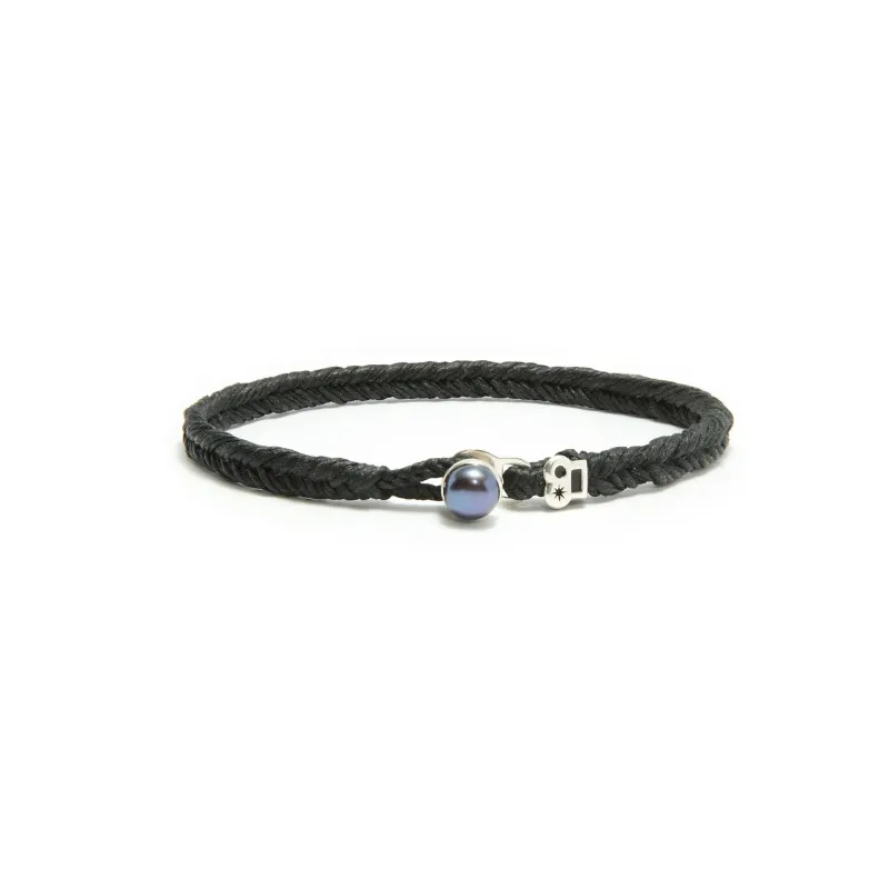 Max Icon Fishtail Button Bracelet in Ebony made by Scosha