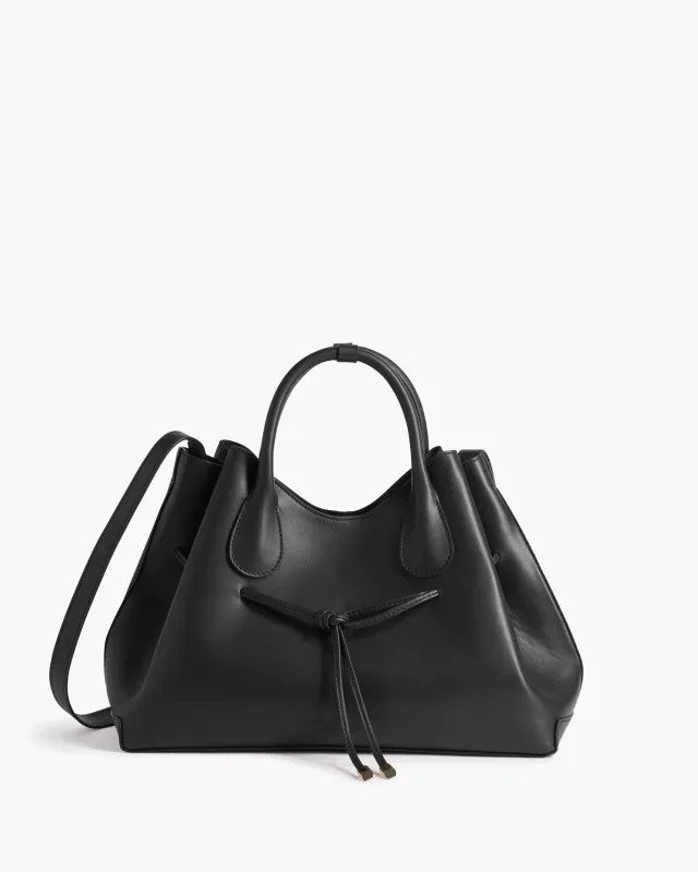 Maris Tote Bag Leather Black made by Flattered