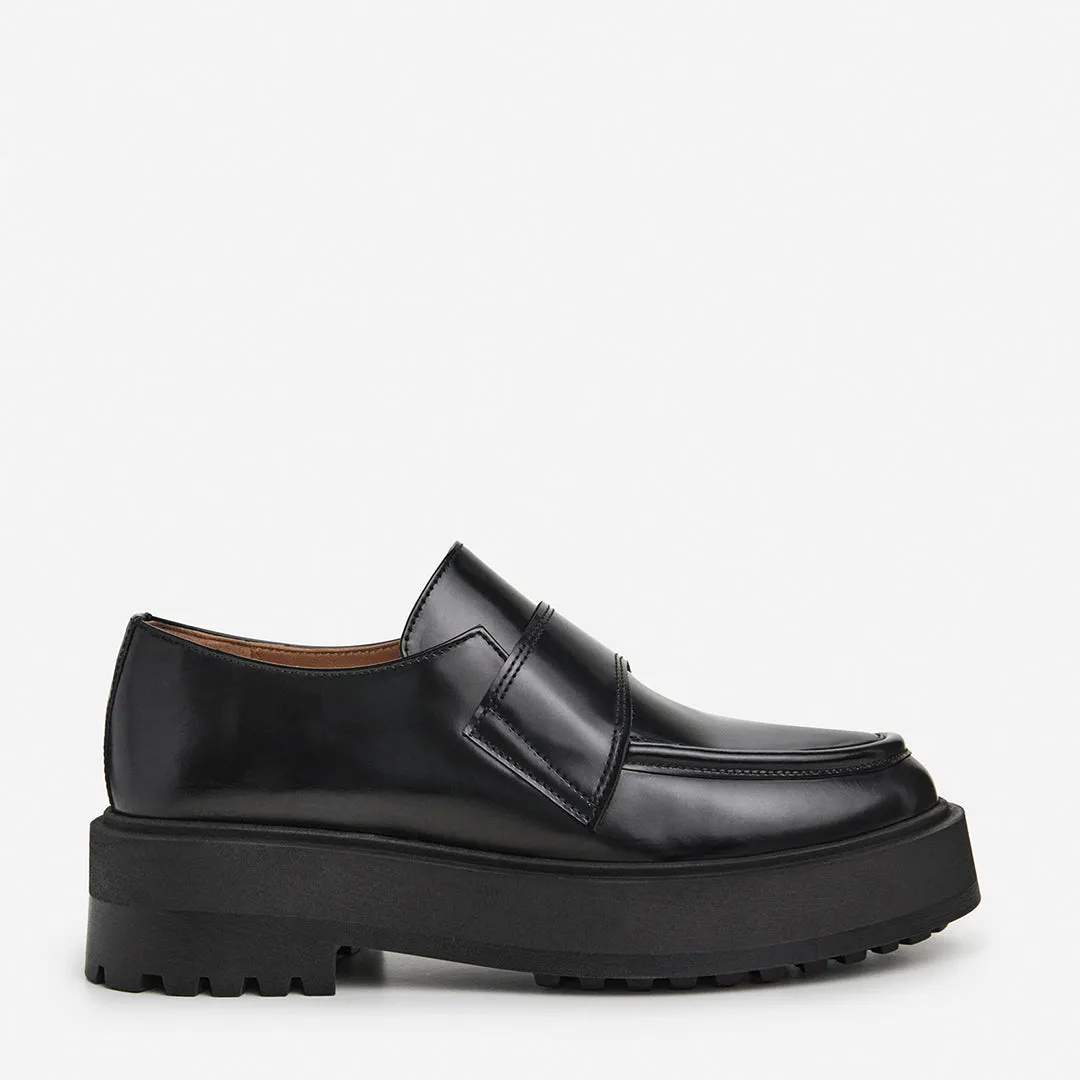 Leo Leather Black sold by Flattered