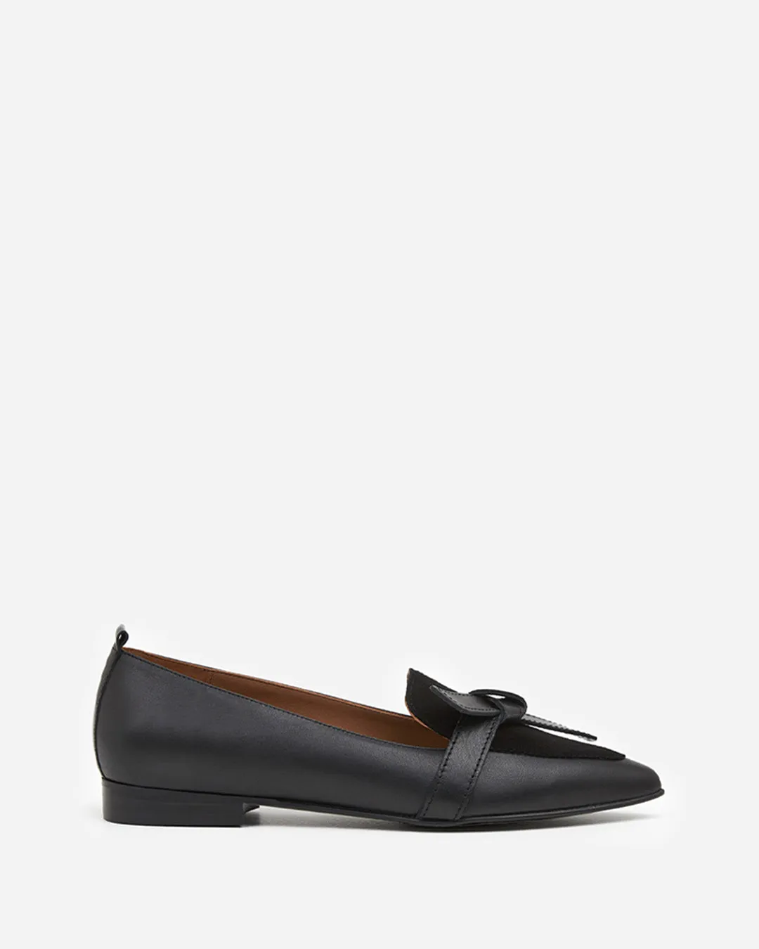 Ally Leather/Suede Black sold by Flattered