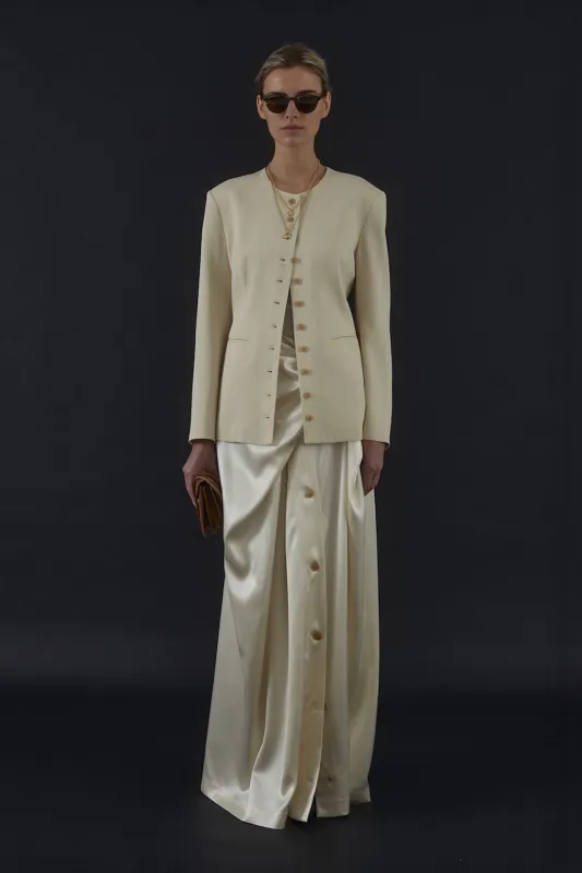 Catalina Blazer in Fluid Twill made by Heirlome
