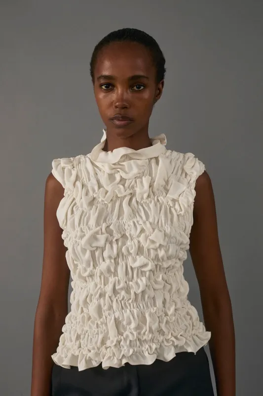 Sloane Top in Ivory made by Heirlome
