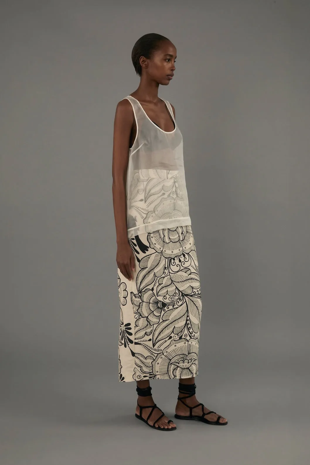 Elaine Top in Organza sold by Heirlome