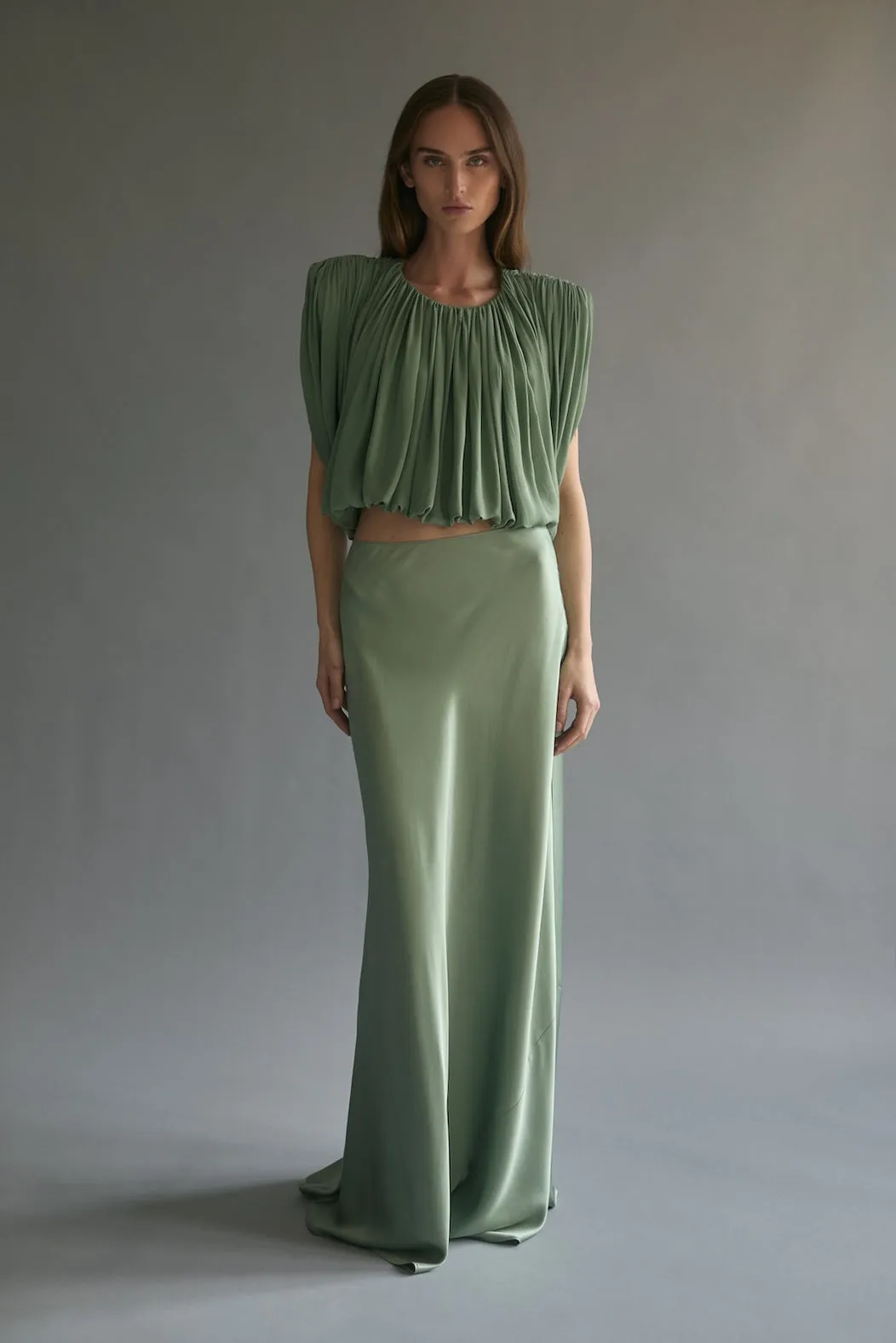 Perla Skirt in Eucalyptus sold by Heirlome product image thumbnail 5