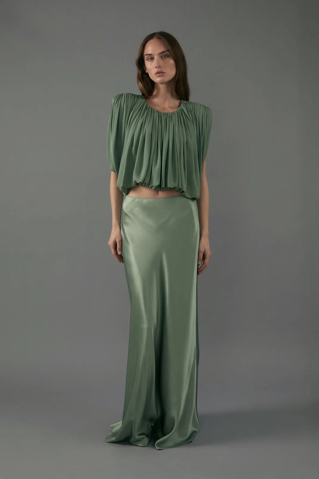 Perla Skirt in Eucalyptus sold by Heirlome product image thumbnail 3