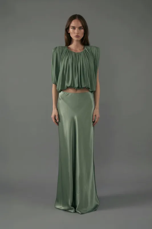 Perla Skirt in Eucalyptus made by Heirlome
