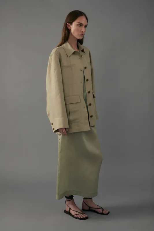 Barn Jacket in Linen made by Heirlome