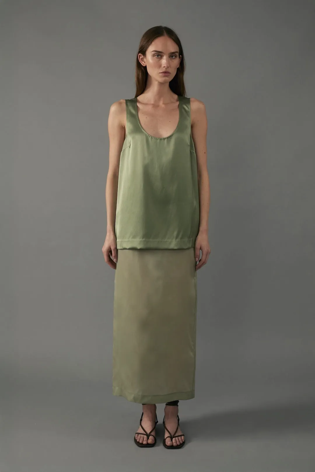 Elaine Top in Moss sold by Heirlome