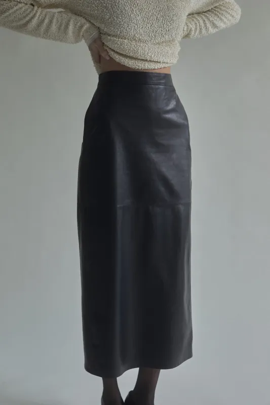 Lexi Skirt in Leather made by Heirlome