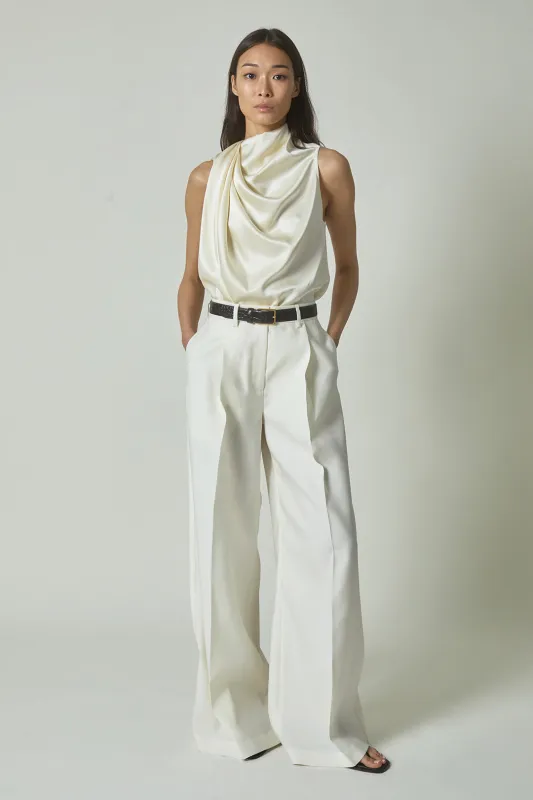 Laurence Trousers in Ivory made by Heirlome