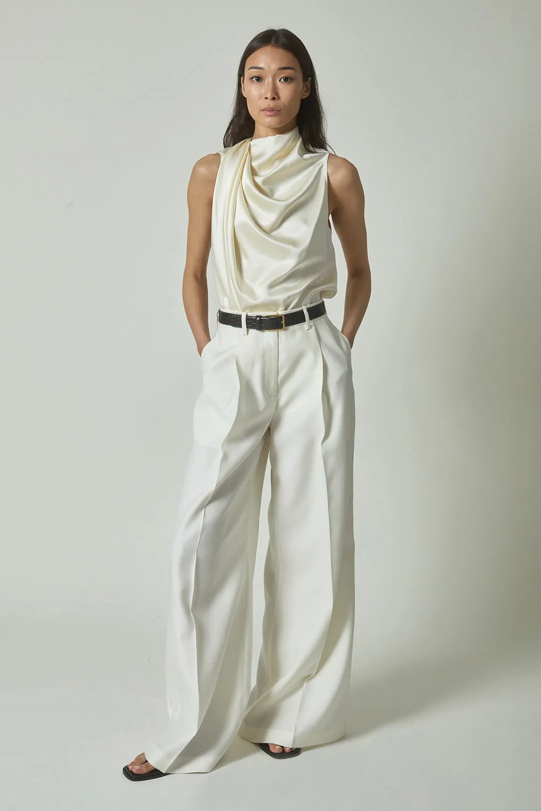 Laurence Trousers in Ivory sold by Heirlome product image thumbnail 4