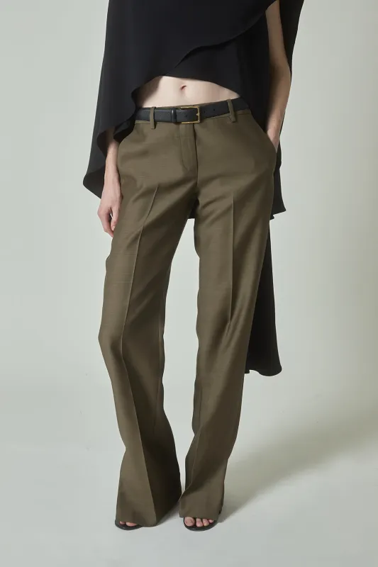 Petula Trousers in Silk Wool made by Heirlome